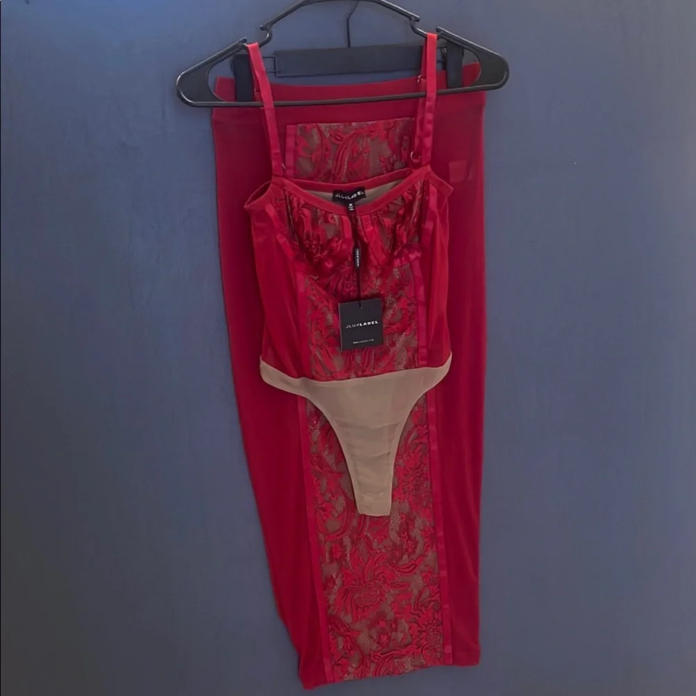 NWT JLUXLABEL Scarlet Lace Bustier - Picture 1 of 7